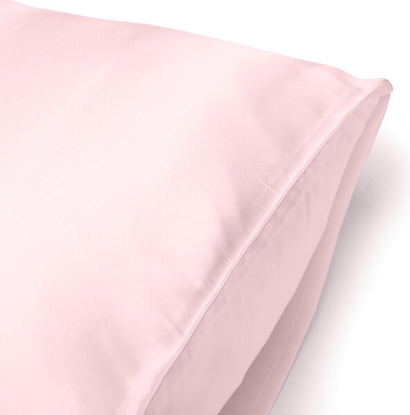 Federa Singola In Seta CM. 50X80 Caleffi Tinta Unita Rosa Caleffi