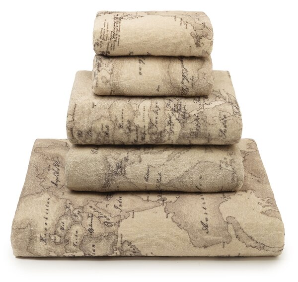 Set Asciugamani In Spugna In Cotone Geo Safari Standard Alviero Martini 1A Classe Geo Caleffi