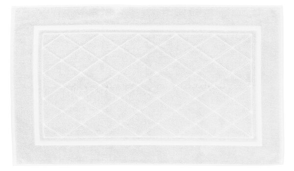 Tappeto Bagno In Cotone Minorca CM. 50X70 Hotellerie Tinta Unita Bianco Caleffi