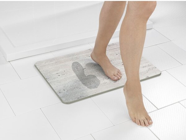 Tappetino da bagno marrone chiaro in terra di diatomee 39x60 cm Puna - Wenko