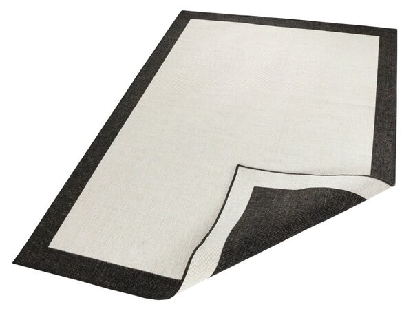 Tappeto da esterno nero e crema , 80 x 150 cm Panama - NORTHRUGS