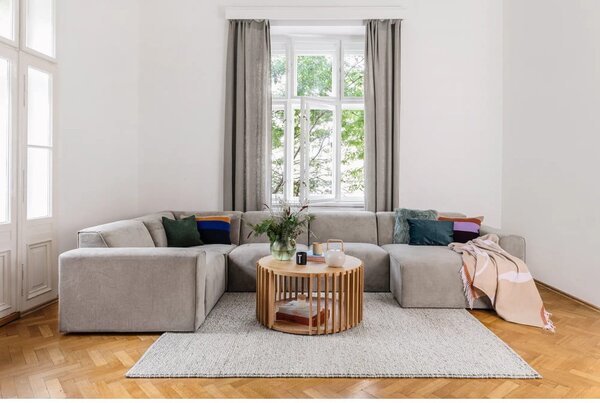 Tappeto in lana grigio chiaro 160x230 cm Minerals - Flair Rugs