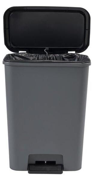 Cestino per la spazzatura grigio scuro in plastica con pedale 50 l Compatta – Curver