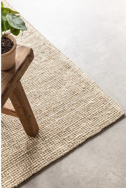 Tappeto color crema in iuta 80x150 cm Bouclé – Hanse Home