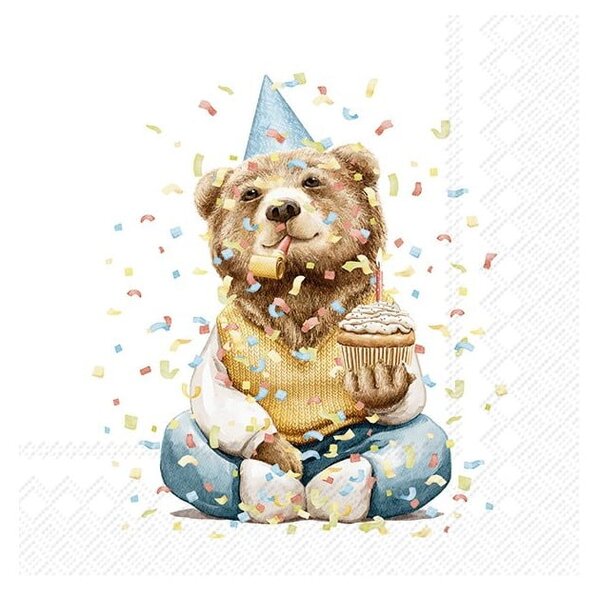 Tovaglioli di carta in set da 20 pezzi Happy Teddy - IHR