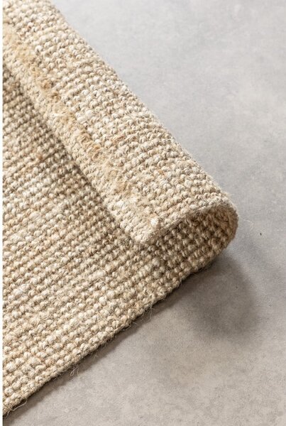 Tappeto color crema in iuta 80x150 cm Bouclé – Hanse Home