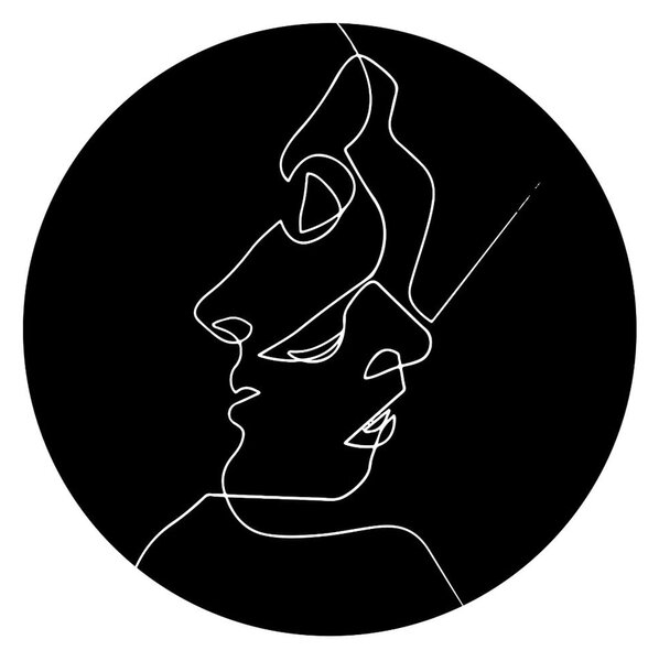 Tappeto Faces, ⌀ 100 cm - Rizzoli