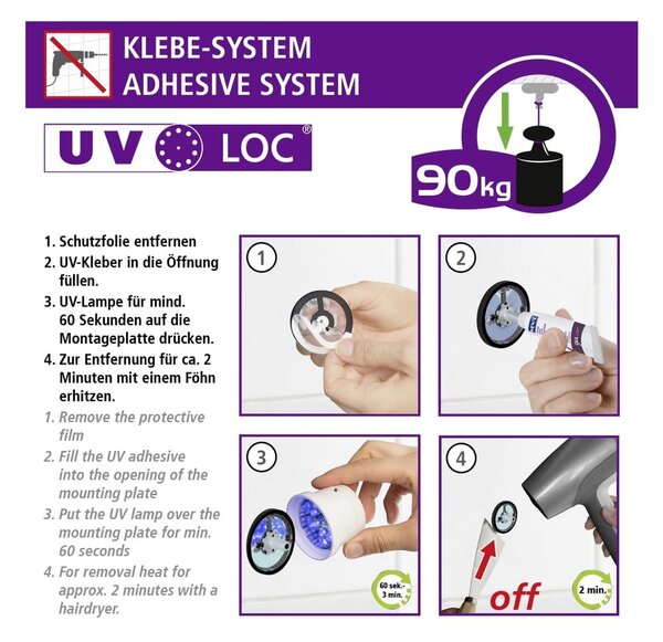 Gancio autoportante in acciaio inox in argento opaco Isera - Wenko