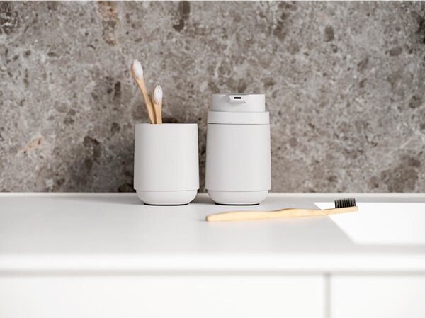 Dispenser di sapone in cemento grigio chiaro Time - Zone