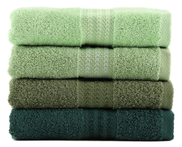 Set di 4 asciugamani in cotone verde, 50 x 90 cm - Foutastic