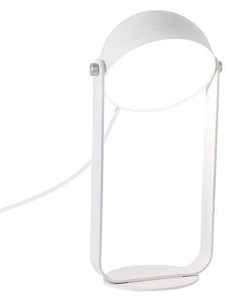 Viokef Lampada da tavolo LED Hemi bianca orientabile