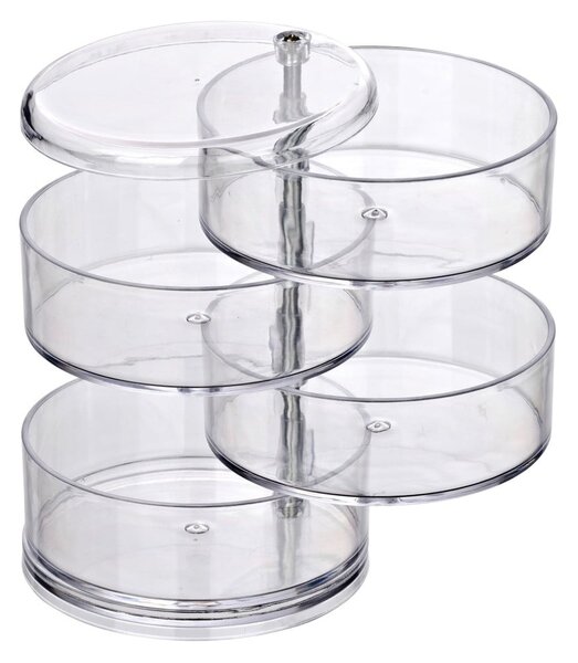 Organizzatore di cosmetici con 4 scomparti Trasparente - Wenko