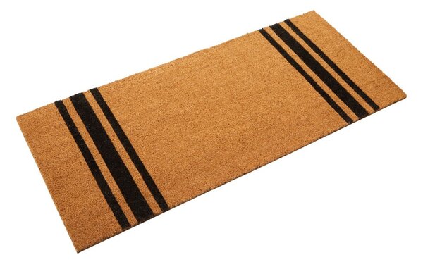 Stuoia di cocco 55x125 cm Black Stripe - Premier Housewares