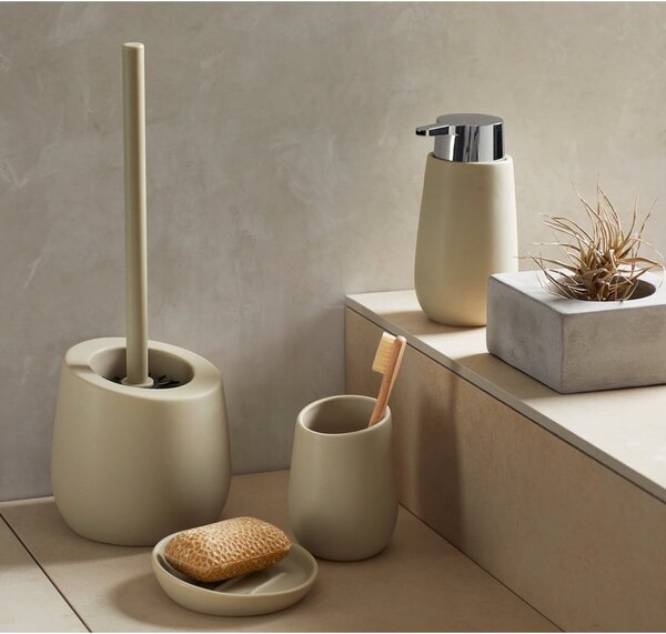 Distributore di sapone in ceramica beige, 320 ml Badi - Wenko