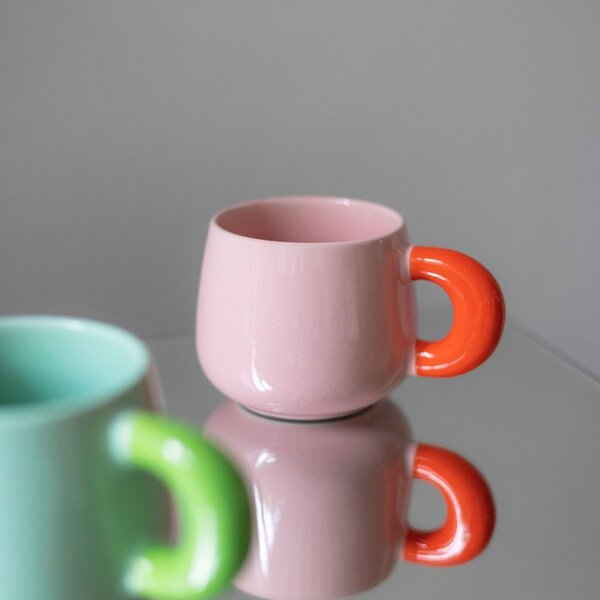 Tazza rosa in new bone china 470 ml Coco – ONA