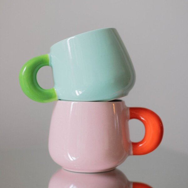 Tazza rosa in new bone china 470 ml Coco – ONA