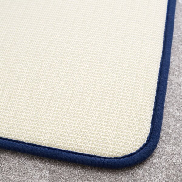 Set di tappetini per il bagno blu scuro in memory foam 2 pz per WC 50x80 cm Anti-Bacterial – Catherine Lansfield