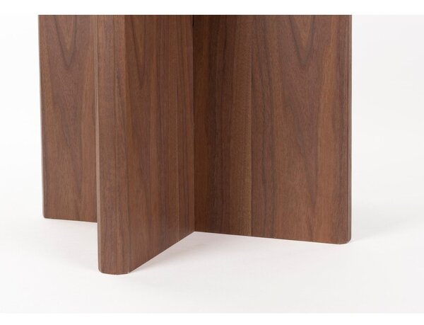 Tavolo da pranzo rotondo con effetto noce ø 120 cm Laurent – White Label
