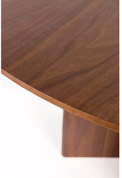 Tavolo da pranzo rotondo con effetto noce ø 120 cm Laurent – White Label