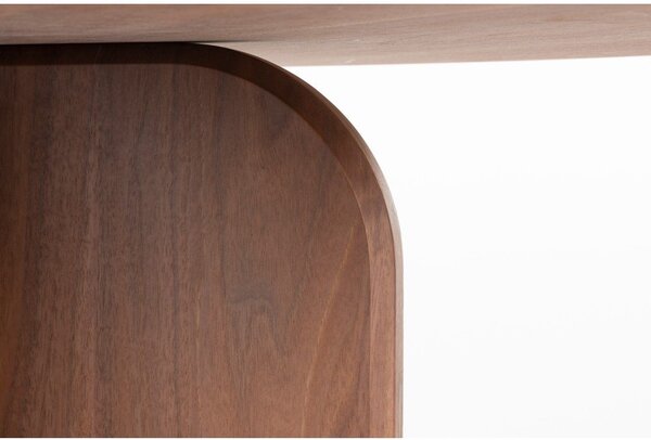 Tavolo da pranzo rotondo con effetto noce ø 120 cm Laurent – White Label
