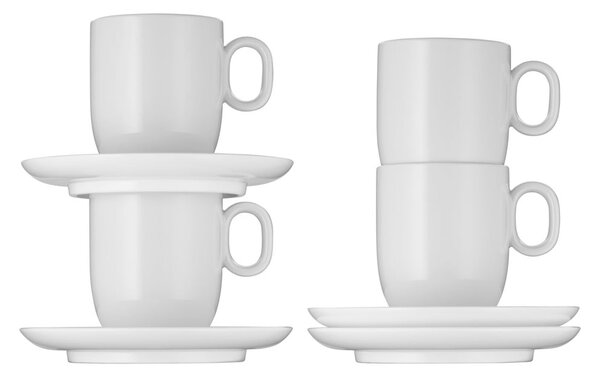 Tazze in porcellana bianca in set da 2 per cappuccino 170 ml Barista - WMF