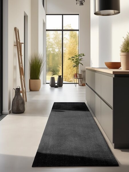 Passatoia nera in iuta 80x200 cm Bouclé – Hanse Home