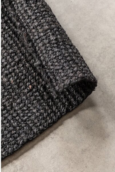 Passatoia nera in iuta 80x200 cm Bouclé – Hanse Home