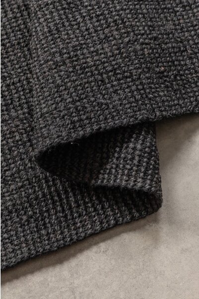 Passatoia nera in iuta 80x200 cm Bouclé – Hanse Home