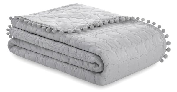 Copriletto grigio chiaro 170x210 cm Meadore – Restilo