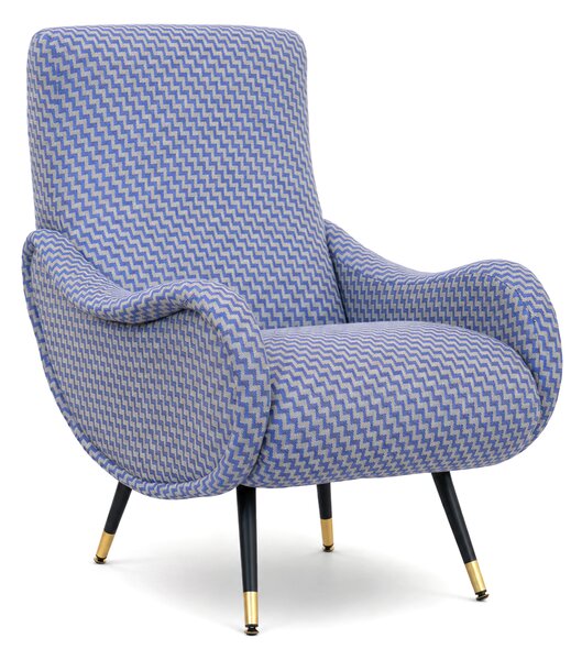 Poltrona Miss Tessuto e Velluto Premium - Design Iconico