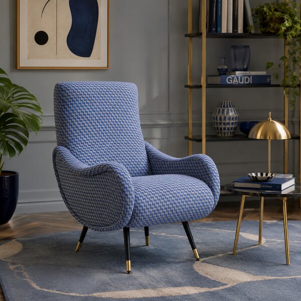 Poltrona Miss Tessuto e Velluto Premium - Design Iconico