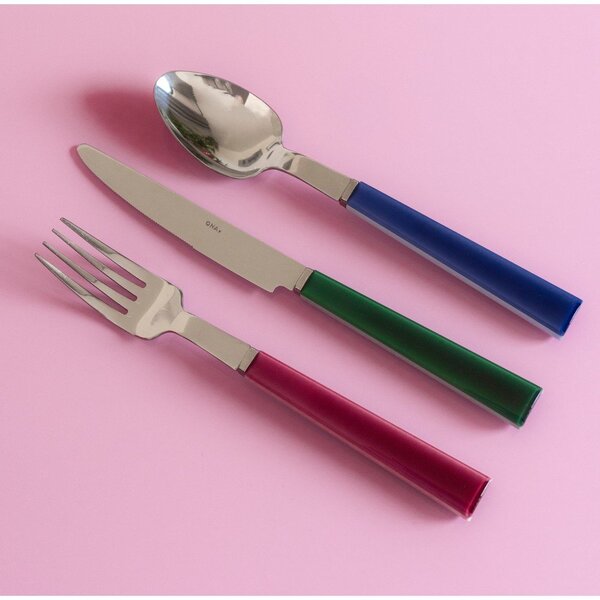 Posate verdi in acciaio inox 16 pz per 4 persone Poppy – ONA