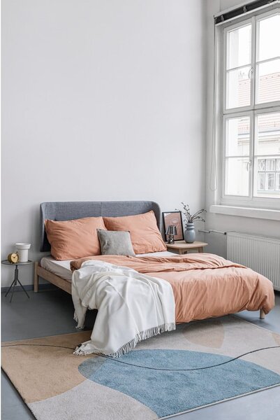 Biancheria da letto matrimoniale marrone naturale in cotone stonewashed , 200 x 220 cm - Bonami Selection
