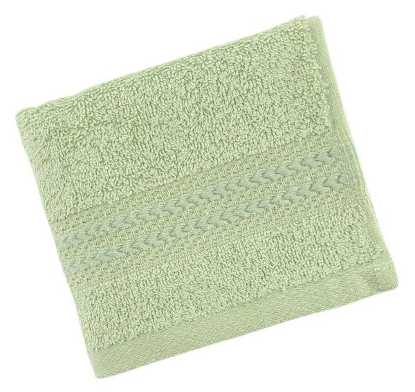 Asciugamano verde in puro cotone, 30 x 50 cm - Foutastic