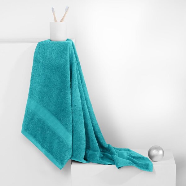Asciugamano tipo terry blu/turchese in misto bambù 50x100 cm Bamby – DecoKing