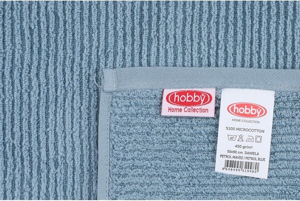 Set di 2 asciugamani in cotone blu, 50 x 90 cm Daniela - Foutastic