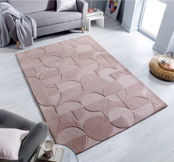 Tappeto in lana rosa 120x170 cm Gigi - Flair Rugs