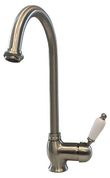 Rubinetto da cucina classico PB monocomando con bocca girevole da 185 mm in acciaio inossidabile 1208953115