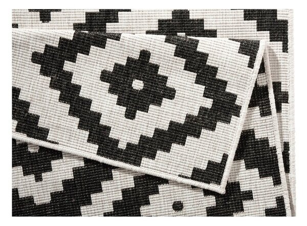 Tappeto da esterno nero e crema , 80 x 150 cm Malta - NORTHRUGS