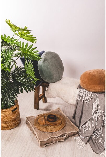 Cuscino decorativo in microfibra verde Marshmallow, ø 40 cm - Tiseco Home Studio