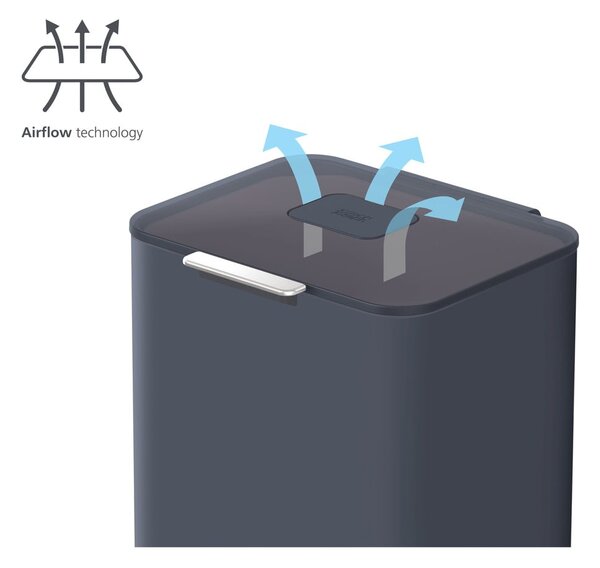 Cestino differenziato grigio grafite Totem Max, 60 l - Joseph Joseph