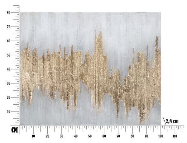 Pittura , 100 x 80 cm Goldage - Mauro Ferretti