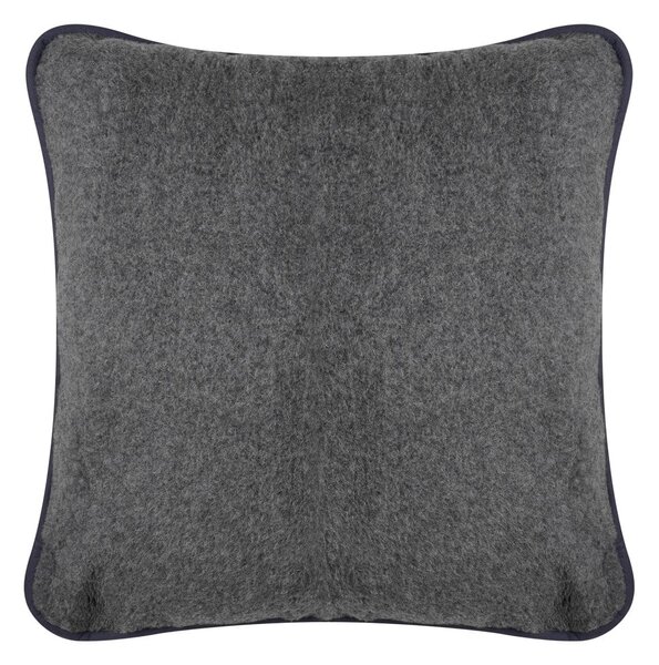 Cuscino grigio in lana merino, 80 x 80 cm - Native Natural
