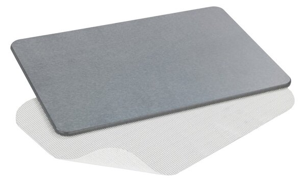Tappetino da bagno grigio in terra di diatomee 39x60 cm Simi - Wenko