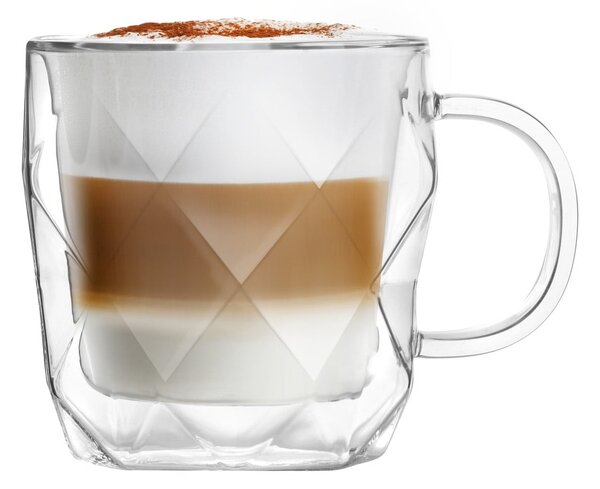 Set di 2 tazze a doppia parete , 330 ml Geo - Vialli Design