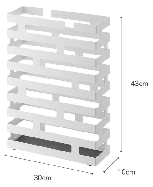 Portaombrelli bianco, larghezza 30 cm Brick - YAMAZAKI