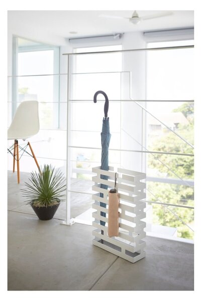 Portaombrelli bianco, larghezza 30 cm Brick - YAMAZAKI