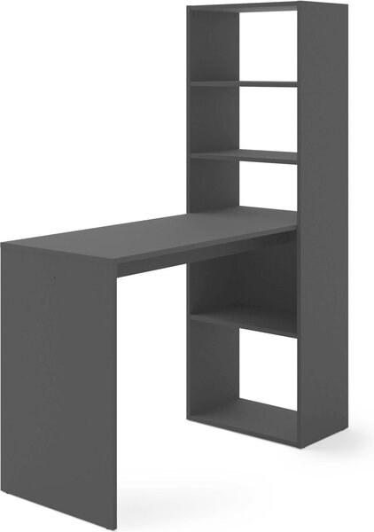 Scrivania con ripiani HARMONY 120 cm BLACK MATT - Scrivania con ripiani Libreria - Scrivania per computer Scrivania da lavoro - Ufficio domestico