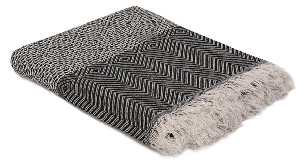 Copriletto nero/beige 170x210 cm Etnik – Mijolnir