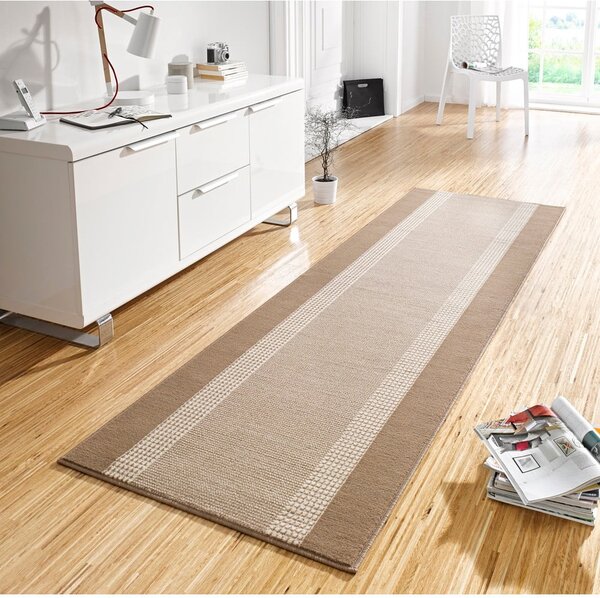 Runner beige-marrone , 80 x 300 cm Basic - Hanse Home